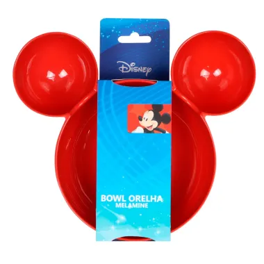 Bowl Tigela Disney Orelha Mickey Vermelha Melamine 1 Unidade