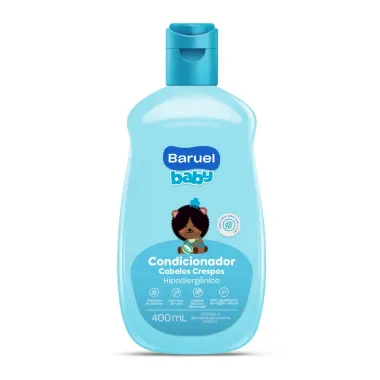 Condicionador Baruel Baby Hipoalergênico para Cabelos Crespos 400ml