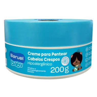 Creme de Pentear Infantil Baruel Baby Cabelos Crespos 200g