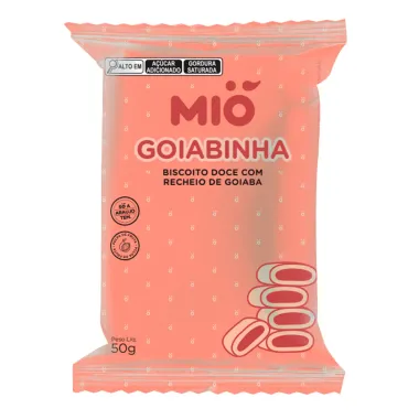 Biscoito Mió Goiabinha Recheado com Goiaba 50g