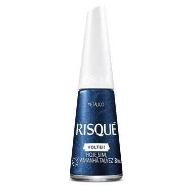 Esmalte Risqué Voltei Hoje Sim Amanhã Talvez Metálico 8ml