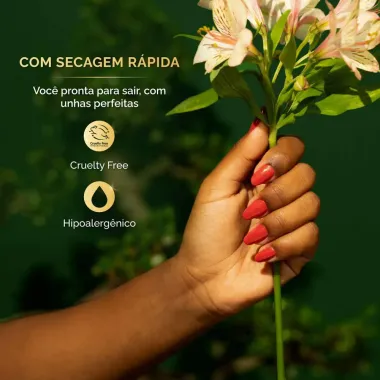 Esmalte Coral Cremoso Risqué Diamond Gel Meu Jardim Mágico Vejo Flores em Mim 9,5ml