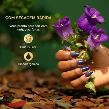 Esmalte Risque Diamond Gel Mistério das Borboletas Top Coat Fixador 9,5ml
