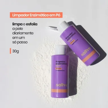 Limpeza Facial Sallve Limpador Enzim&aacute;tico em P&oacute; 30g