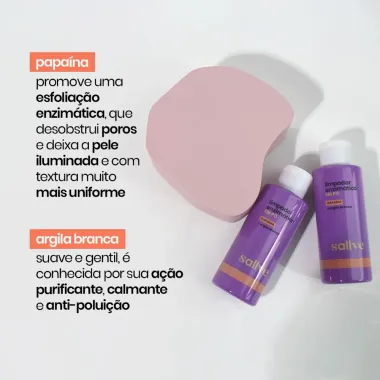 Limpeza Facial Sallve Limpador Enzim&aacute;tico em P&oacute; 30g