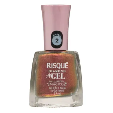 Top Coat Fixador Risqué Diamond Gel Meu Jardim Mágico Intuição e Magia 9,5ml