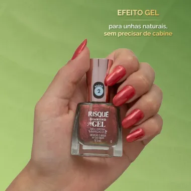 Top Coat Fixador Risqué Diamond Gel Meu Jardim Mágico Intuição e Magia 9,5ml