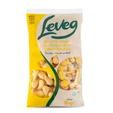 Biscoito Vegano Leveg de Polvilho Feito com Batata-Doce Sabor Queijo 90g