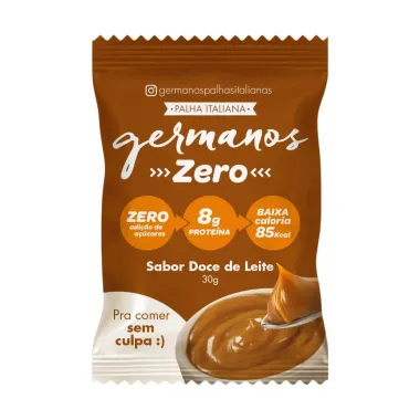 Palha Italiana Germanos 8g de Proteína Zero Adição de Açúcares Sabor Doce de Leite 30g