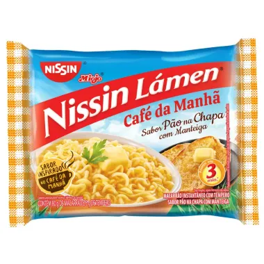 Macarrão Instantâneo Nissin Lamen Café da Manhã Pão na Chapa com Manteiga 85g