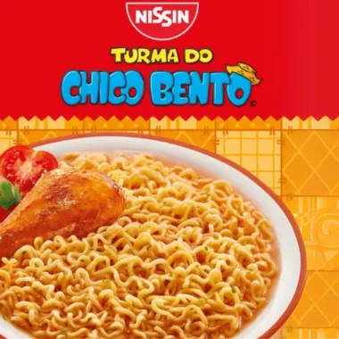 Macarrão Instantâneo Nissin Turma do Chico Bento Sabor Galinha Caipira com Tomate 85g