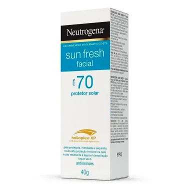 Protetor Solar Facial Neutrogena Sun Fresh FPS 70 40g