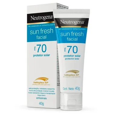 Protetor Solar Facial Neutrogena Sun Fresh FPS 70 40g