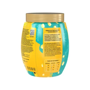 Creme de Tratamento Salon Line 3 em1 Multy Maravilhas Cachos dos Sonhos Banana e Óleo de Rícino 1Kg
