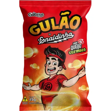 Salgadinho Gulozitos Gulão do Enaldinho Sabor Queijo Cósmico 45g