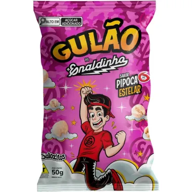 Pipoca Doce Gulozitos Gulão do Enaldinho Sabor Pipoca Estelar 50g