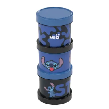 Kit Mió Shakeira e Conjunto com 3 Potes Disney Stitch Sortidos