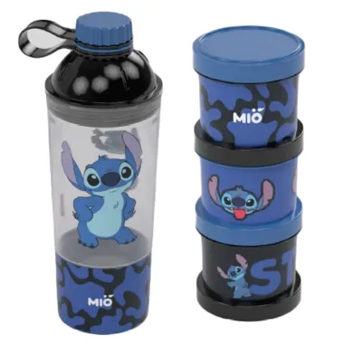 Kit Mió Shakeira e Conjunto com 3 Potes Disney Stitch Sortidos