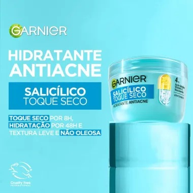 Gel Hidratante Facial Garnier Antiacne Salicílico Toque Seco 85g