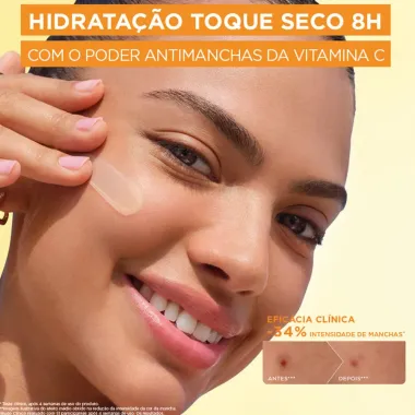 Creme Hidratante Facial Garnier Antimanchas Vitamina C Toque Seco 85g