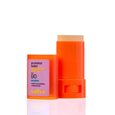Protetor Solar Sallve Bast&atilde;o com Cor Antimanchas FPS 90 Cor 3 15g