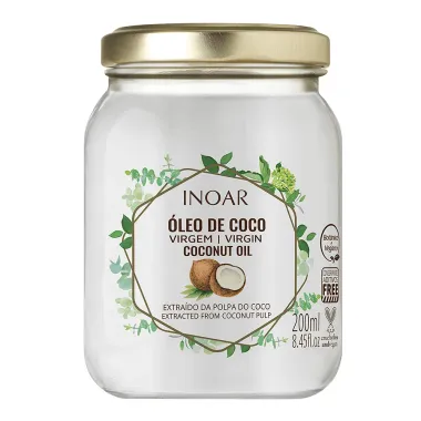 Óleo de Coco Virgem Inoar Umectante 200ml