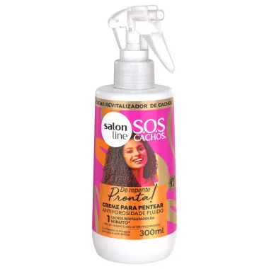 Creme Para Pentear Salon Line Antiporosidade Fluido 300ml