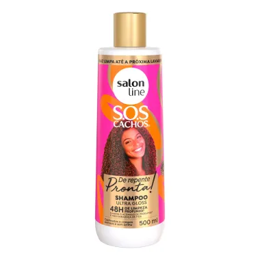 Shampoo Salon Line SOS Cachos De Repente Pronta Ultra Gloss 500ml