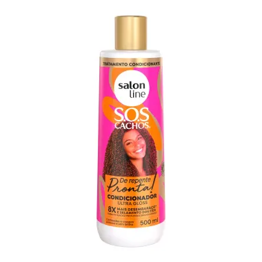 Condicionador SOS Cachos Salon Line De Repente Pronta Ultra Gloss 500ml