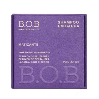 Shampoo Bob Em Barra Matizante Bars Over Bottles 80G