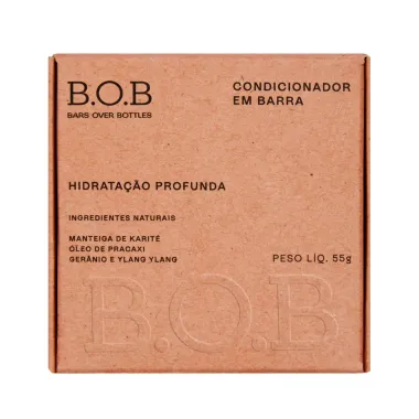 Condicionador em Barra Hidrata&ccedil;&atilde;o Profunda B.O.B Bars Over Bottles 55g