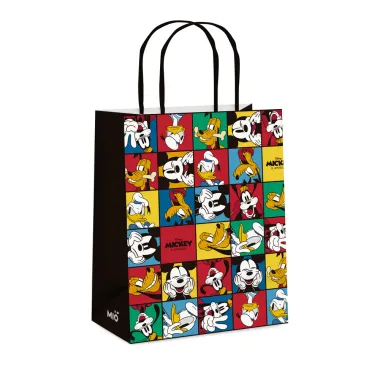 Sacola para Presente Mió Disney Mickey e Amigos Grande 1 Unidade