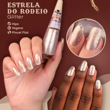 Esmalte Impala Ana Castela Estrela do Rodeio Glitter