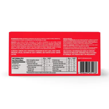 Barra Fitzei Bar 12g de Proteína Frutas Vermelhas 40g