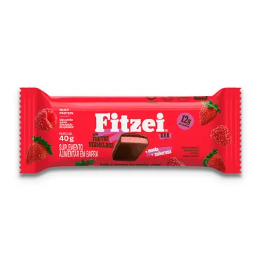 Barra Fitzei Bar 12g de Proteína Frutas Vermelhas 40g