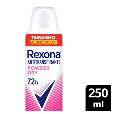 Desodorante Antitranspirante Aerosol Rexona Powder Dry 250ml