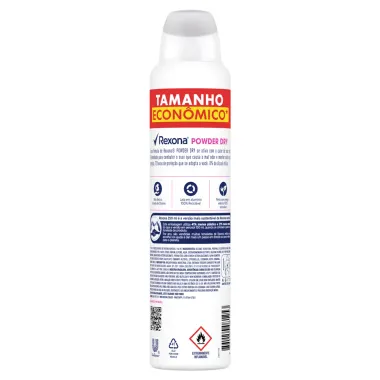 Desodorante Antitranspirante Aerosol Rexona Powder Dry 250ml