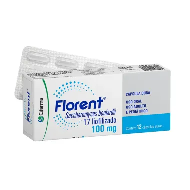 Florent 100mg com 12 Cápsulas Duras