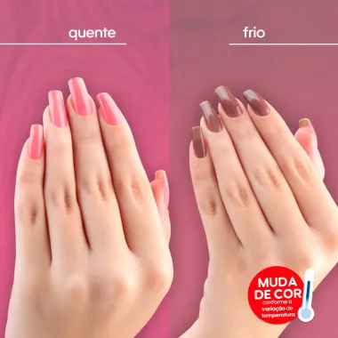 Esmalte Impala im Previsível Duo Color Cremoso Cor Glamurosa e Basiquinha 7,5ml
