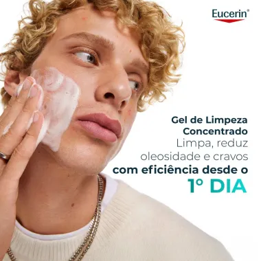Gel de Limpeza Concentrado Eucerin DermoPure Clinical Peles Oleosas e Acneicas 400g