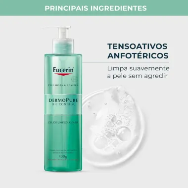Eucerin DermoPure Oil Control Gel de Limpeza Gentil 400g