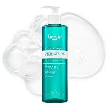 Gel de Limpeza Facial Antiacne Eucerin Dermo Pure Oil Control 400g