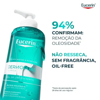 Gel de Limpeza Facial Antiacne Eucerin Dermo Pure Oil Control 400g