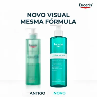 Gel de Limpeza Facial Antiacne Eucerin Dermo Pure Oil Control 400g