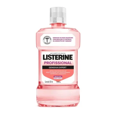 Enxaguante Bucal Listerine Gengiva Expert Zero Álcool Menta Fresca 500ml