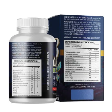 &Ocirc;mega 3 Kids Health Labs EPA DHA Uso Infantil 60 C&aacute;psulas Mastig&aacute;veis