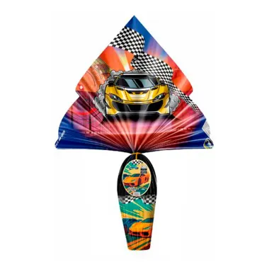 Ovo de P&aacute;scoa Montev&eacute;rgine Carros Born To Ride Chocolate Ao Leite com Copo Sortidos 80g