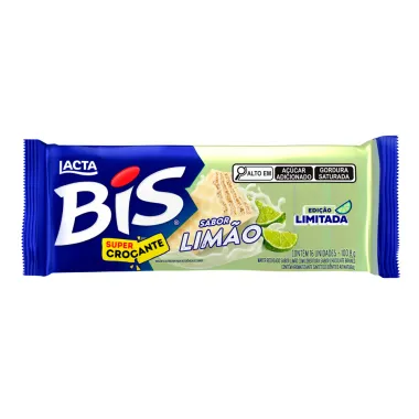 Chocolate Bis Lacta  Branco Sabor Limão 100,8g