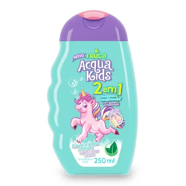 Shampoo e Condicionador Acqua Kids 2 em 1 Cabelos Sedosos e Brilhantes 250ml