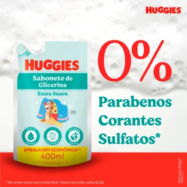 Sabonete L&iacute;quido de Glicerina Huggies Disney Baby Extra Suave Refil 400ml